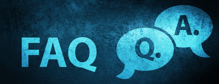 FAQ、Q&Aとデザインされたバナー